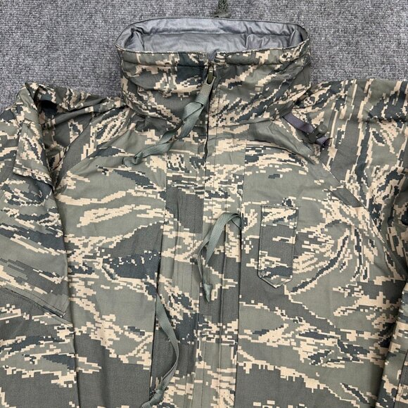 PARKA ALL-PURPOSE ENVIRONMENTAL CAMOUFLAGE APECS AIR FORCE TIGER STRIPE M LONG - Picture 3 of 10